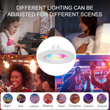 Recessed LED Ceiling Light Smart Downlight WiFi Recessed Light Round Spot Light 6 in 12W Slim Recessed Light with E27 Interface