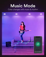 Recessed LED Ceiling Light Smart Downlight WiFi Recessed Light Round Spot Light 6 in 12W Slim Recessed Light with E27 Interface