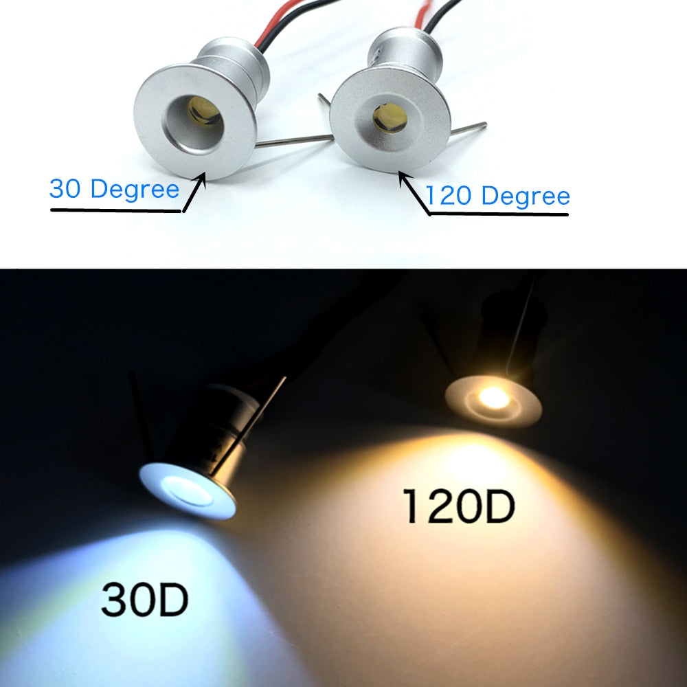 LED Mini Downlight 12V 3V Dimmable Spot Lamp Recessed Downlight for Ceiling Cabinet Showcase Focus KTV Ambient Spotlight