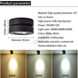 Folding Square LED Downlight COB 7W/9W/12W Surface Mounted LED Ceiling Lamp AC90~260V 355 Degree Rotation Spotlight Indoor Lamp