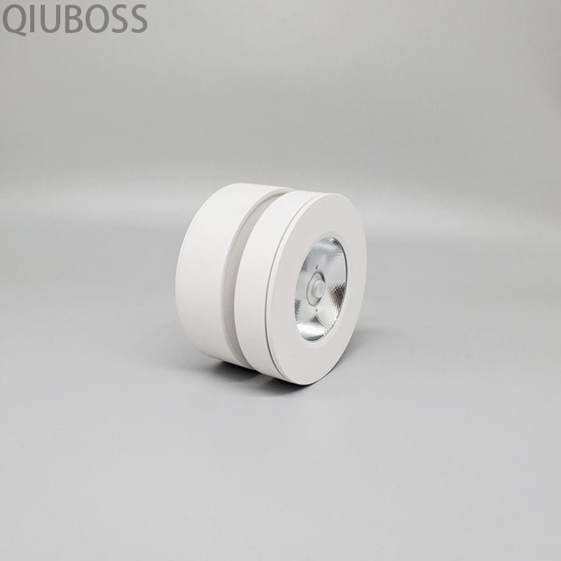 Folding Square LED Downlight COB 7W/9W/12W Surface Mounted LED Ceiling Lamp AC90~260V 355 Degree Rotation Spotlight Indoor Lamp