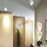 Folding Square LED Downlight COB 7W/9W/12W Surface Mounted LED Ceiling Lamp AC90~260V 355 Degree Rotation Spotlight Indoor Lamp