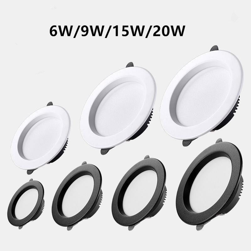 Embedded LED ceiling light spotlight hole light living room ultra-thin 6W 9W 15W 20W engineering downlight