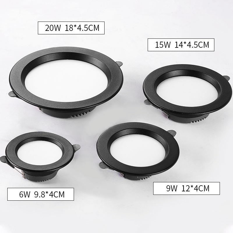 Embedded LED ceiling light spotlight hole light living room ultra-thin 6W 9W 15W 20W engineering downlight