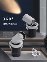 LED spot lights embedded ceiling lamp 7W 10W 12W Recessed Led Downlight Living Room Bedroom Simple Nordic Adjustable Rotatable LED