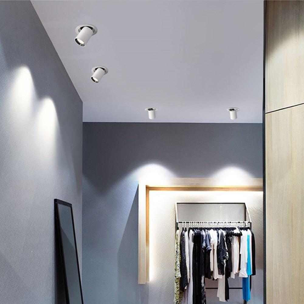 LED spot lights embedded ceiling lamp 7W 10W 12W Recessed Led Downlight Living Room Bedroom Simple Nordic Adjustable Rotatable LED