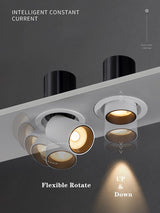 LED spot lights embedded ceiling lamp 7W 10W 12W Recessed Led Downlight Living Room Bedroom Simple Nordic Adjustable Rotatable LED