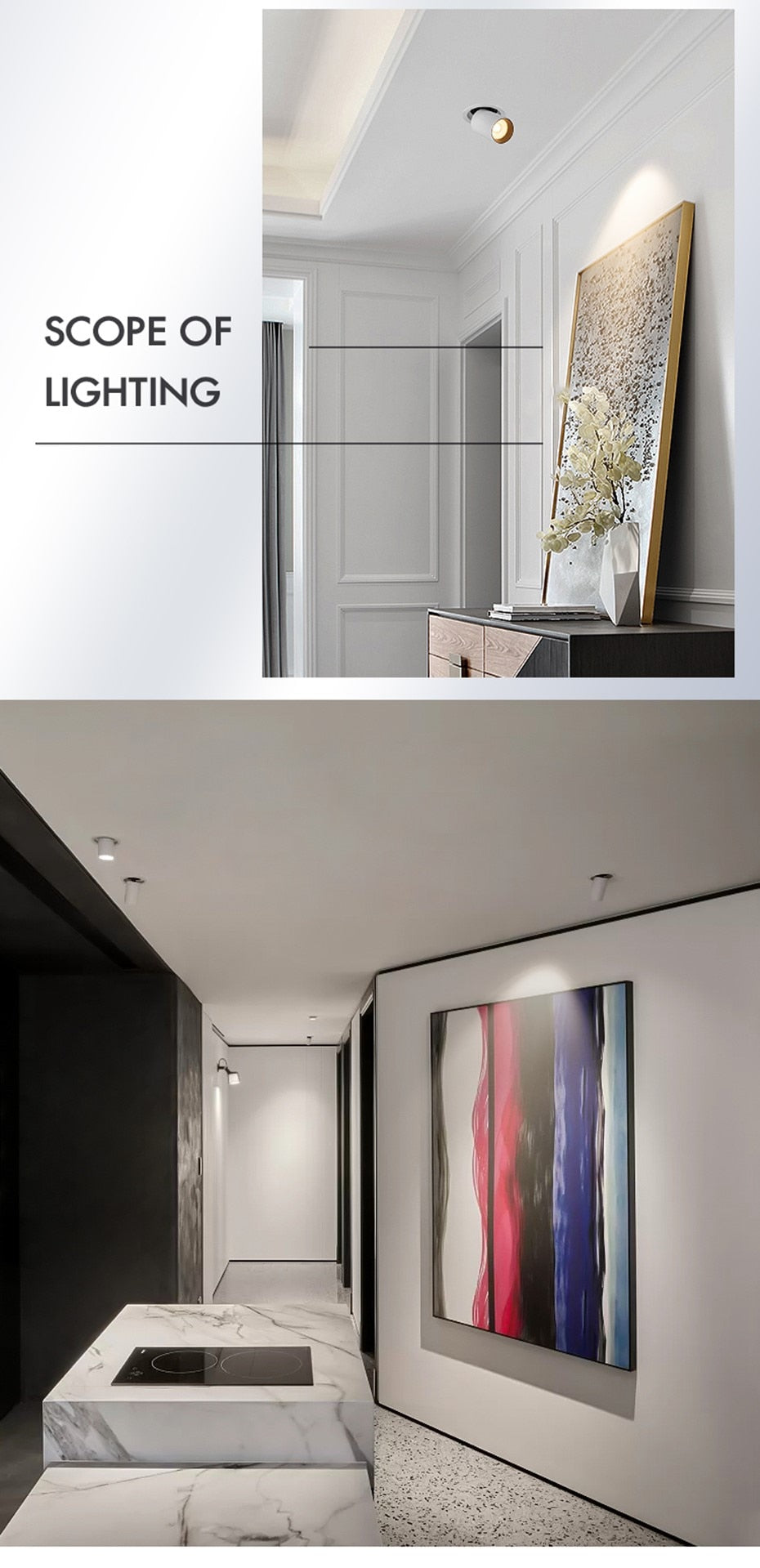 LED spot lights embedded ceiling lamp 7W 10W 12W Recessed Led Downlight Living Room Bedroom Simple Nordic Adjustable Rotatable LED