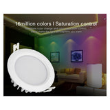 LED Round Brightness adjustable Miboxer 6W RGB+CCT Waterproof LED Downlight FUT063 AC 100V-240V