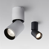 Dimmable 90 Foldable Recessed Ceiling Downlight AC 110V 220V 12W 15W Black/White Housing 360 Degree Rotatable Ceiling Spot Light