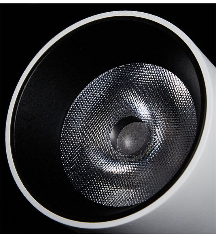 Dimmable 90 Foldable Recessed Ceiling Downlight AC 110V 220V 12W 15W Black/White Housing 360 Degree Rotatable Ceiling Spot Light