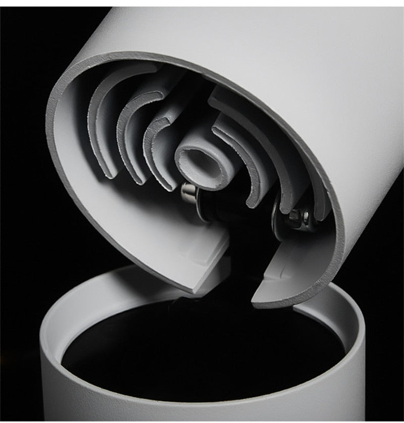 Dimmable 90 Foldable Recessed Ceiling Downlight AC 110V 220V 12W 15W Black/White Housing 360 Degree Rotatable Ceiling Spot Light