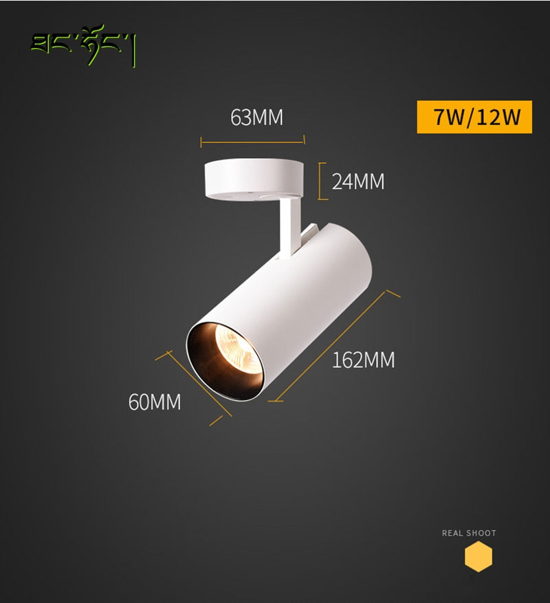 Surface Mounted 360° Rotatable LED Ceiling  Downlight 7W 12W 20W 30W Spotlight Clothing Shop Store Home 220V