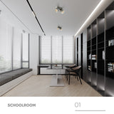 Adjustable bright mounted spotlight led downlight living room ceiling light aisle adjustable angle COB non-open spotlight 24W