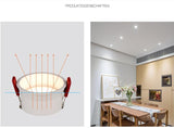 Dimmable Anti-Glare LED COB Chip Recessed Downlight 7W 9W 12W 15W Round White Led Ceiling Spot Light 220V 230V Indoor Background