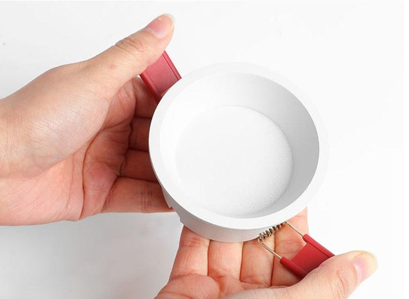 Dimmable Anti-Glare LED COB Chip Recessed Downlight 7W 9W 12W 15W Round White Led Ceiling Spot Light 220V 230V Indoor Background