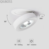 Round Foldable LED Ceiling Downlight LED Recessed Spotlight 7W/9W/12W/15W/18W/20W AC90-260V LED Background Lamps Indoor Lighting