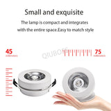 Round Foldable LED Ceiling Downlight LED Recessed Spotlight 7W/9W/12W/15W/18W/20W AC90-260V LED Background Lamps Indoor Lighting