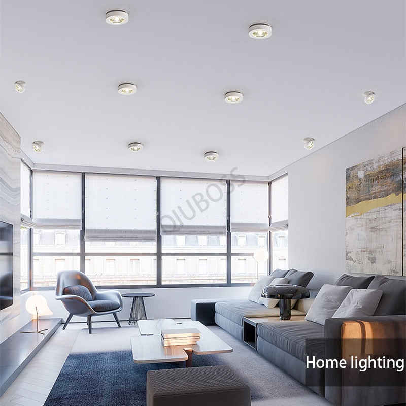 Round Foldable LED Ceiling Downlight LED Recessed Spotlight 7W/9W/12W/15W/18W/20W AC90-260V LED Background Lamps Indoor Lighting