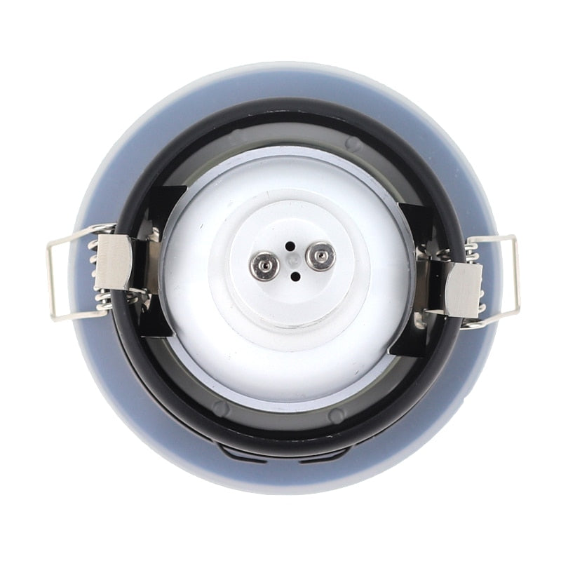 White/Nickel/Chrome IP44 Waterproof GU10 MR16 LED Ceiling Downlight Fixture Spot Frame Holder for Bathroom