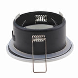 White/Nickel/Chrome IP44 Waterproof GU10 MR16 LED Ceiling Downlight Fixture Spot Frame Holder for Bathroom