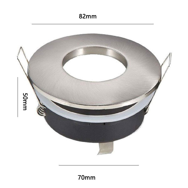 White/Nickel/Chrome IP44 Waterproof GU10 MR16 LED Ceiling Downlight Fixture Spot Frame Holder for Bathroom