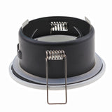 White/Nickel/Chrome IP44 Waterproof GU10 MR16 LED Ceiling Downlight Fixture Spot Frame Holder for Bathroom