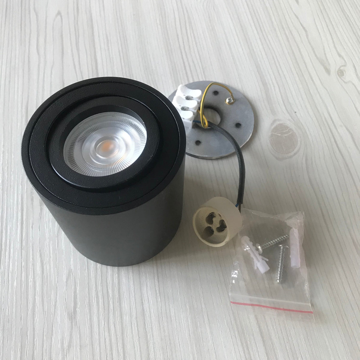 Cylinder Surface Mounted LED GU10 Downlight Fixture 220V Bathroom Waterproof IP65 Outdoor Ceiling Down Spot Light Fitting