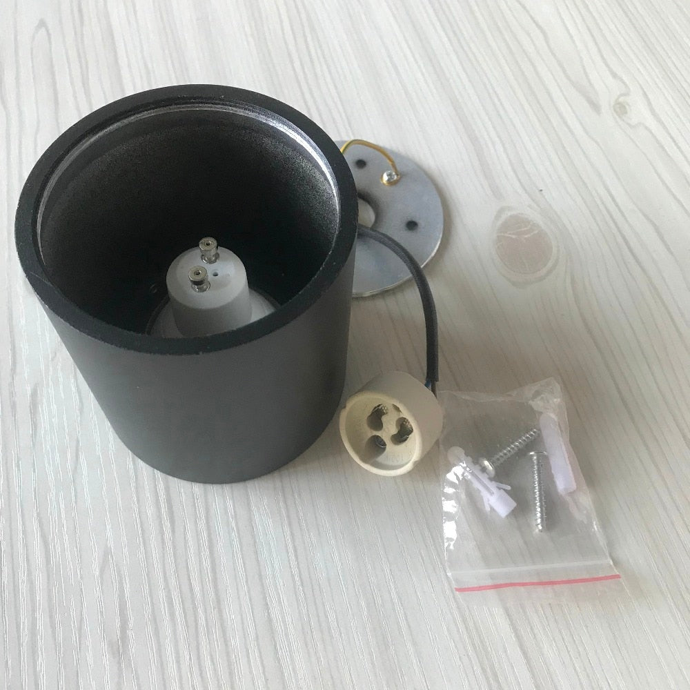 Cylinder Surface Mounted LED GU10 Downlight Fixture 220V Bathroom Waterproof IP65 Outdoor Ceiling Down Spot Light Fitting
