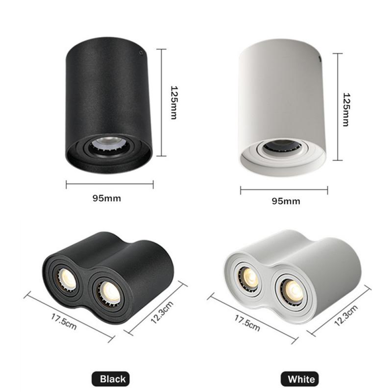 Modern LED Ceiling Spot Lamp 5W 10W 14W GU10 Surface Mounted Dimmable Spotlight Bedroom Bedside Kitchen Balcony Lighting Fixture