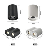 Modern LED Ceiling Spot Lamp 5W 10W 14W GU10 Surface Mounted Dimmable Spotlight Bedroom Bedside Kitchen Balcony Lighting Fixture