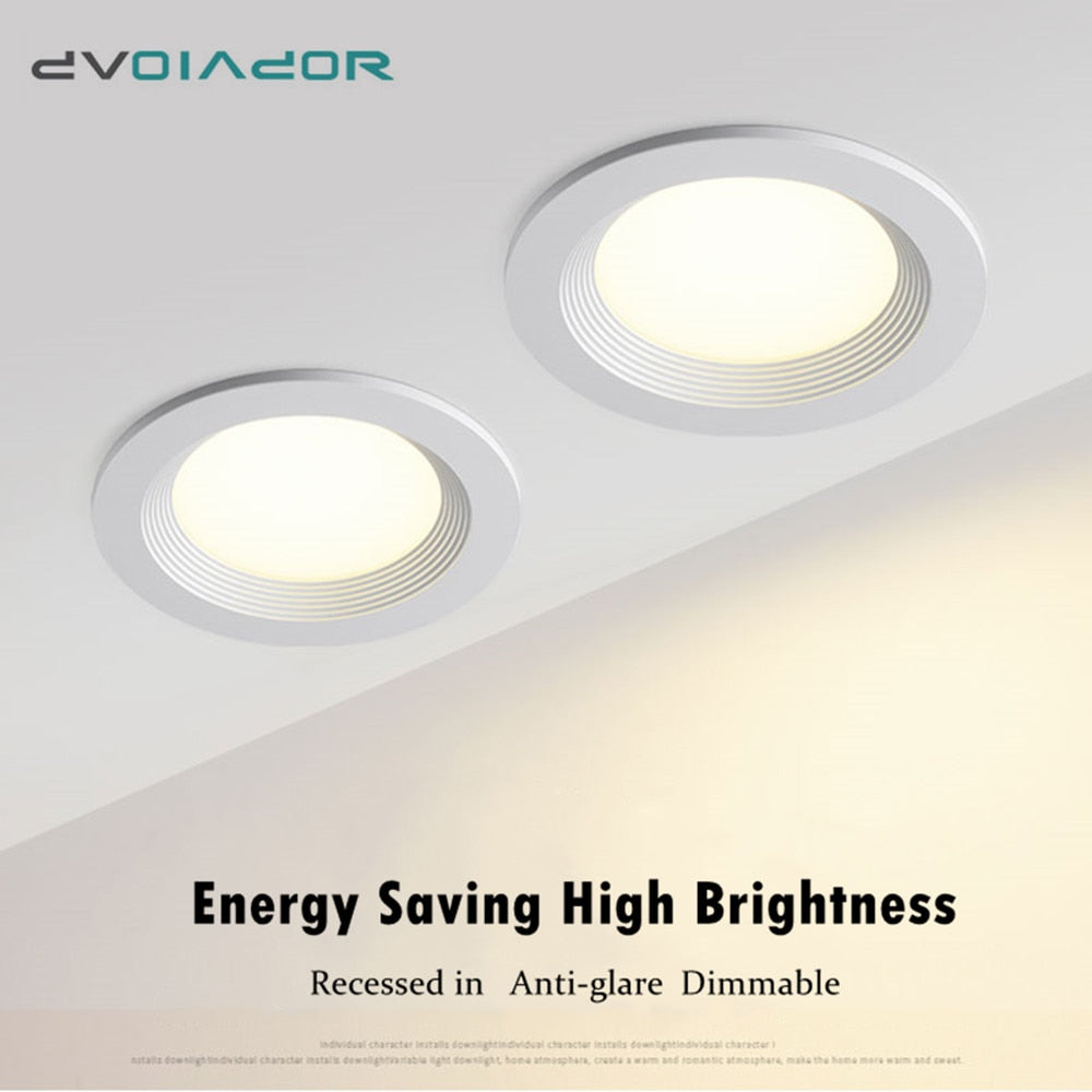 Led Downlight Recessed Spot Led 7W 10W 12W Dimmable Ceiling Lamp Indoor Lighting For Living Room Bedroom Kitchen Office