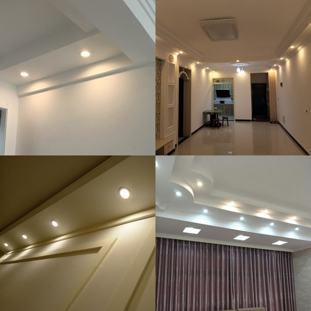 Led Downlight Recessed Spot Led 7W 10W 12W Dimmable Ceiling Lamp Indoor Lighting For Living Room Bedroom Kitchen Office