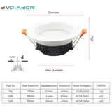 Led Downlight Recessed Spot Led 7W 10W 12W Dimmable Ceiling Lamp Indoor Lighting For Living Room Bedroom Kitchen Office