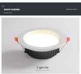 Led Downlight Recessed Spot Led 7W 10W 12W Dimmable Ceiling Lamp Indoor Lighting For Living Room Bedroom Kitchen Office