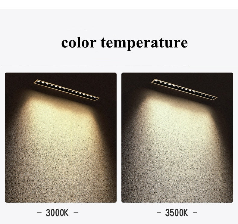 Dimmable LED Downlight 10W 20W 30W Spot Light Line Light Bar Creative Linear Long Strip Living Room Corridor Recessed