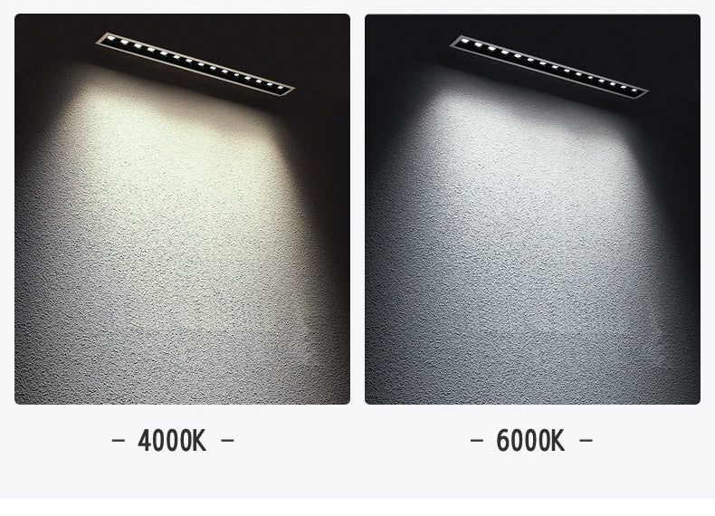Dimmable LED Downlight 10W 20W 30W Spot Light Line Light Bar Creative Linear Long Strip Living Room Corridor Recessed