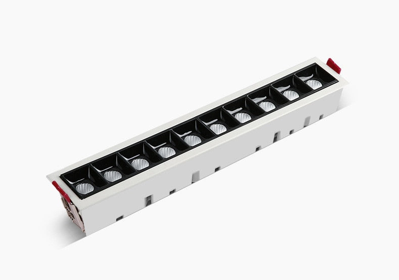 Dimmable LED Downlight 10W 20W 30W Spot Light Line Light Bar Creative Linear Long Strip Living Room Corridor Recessed