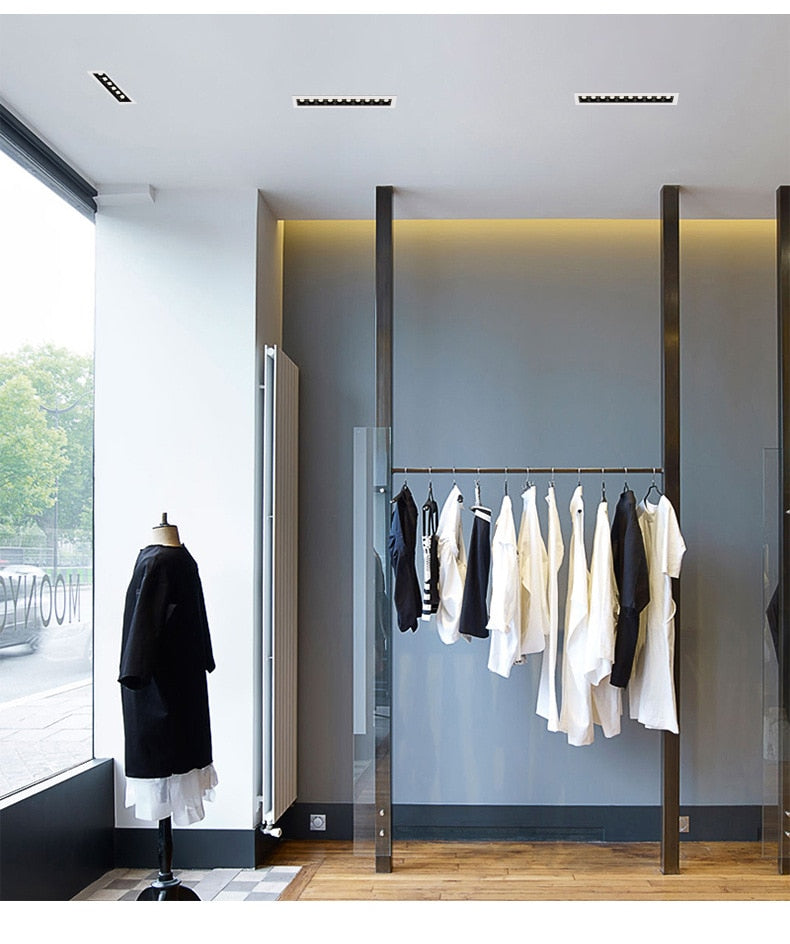 Dimmable LED Downlight 10W 20W 30W Spot Light Line Light Bar Creative Linear Long Strip Living Room Corridor Recessed