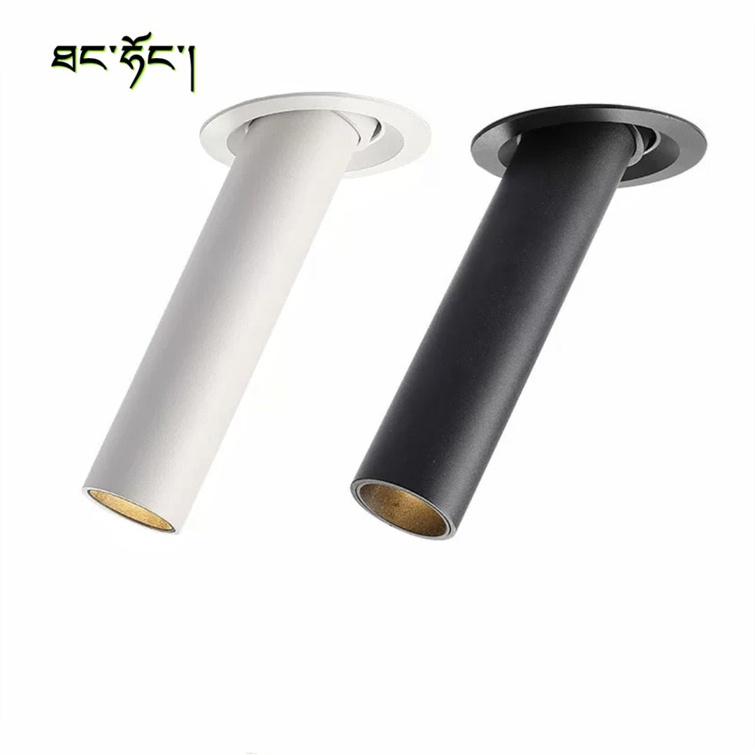 LED downlight long tube spotlight 7W 12W restaurant guest room clothing store home lighting fixture LED spotlight