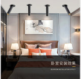 LED downlight long tube spotlight 7W 12W restaurant guest room clothing store home lighting fixture LED spotlight