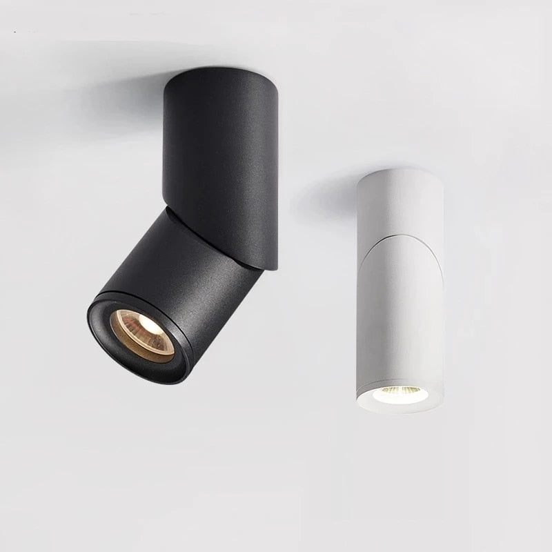 Dimmable Rotating LED Downlights 9W 12W 15W 18W COB LED Ceiling Spot Lights AC110-220V LED Wall Lamp Warm Cold White Indoor Lighting