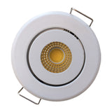 Mini COB 5W Led Spotligh Dimmable 220v LED Downlight Satin Nickel Miniature Jewelry Display 40mm Cut Hole Cabinet Lamp