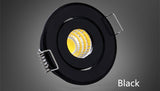 Mini COB 5W Led Spotligh Dimmable 220v LED Downlight Satin Nickel Miniature Jewelry Display 40mm Cut Hole Cabinet Lamp