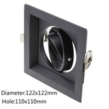 LEDIARY Black Spot LED Downlights Fitting 90-265V Recessed Ceiling Lamp Frame GU5.3 GU10 E27 Bulb Changeable 75MM 90MM Cut Hole