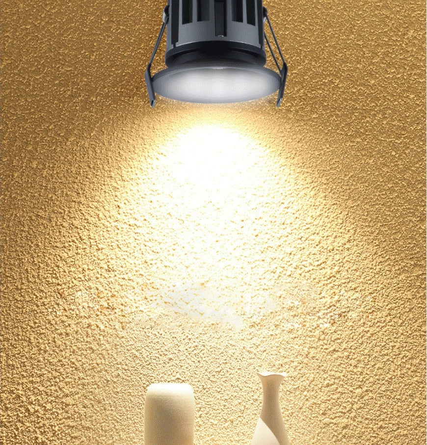 Hoge Kwaliteit Ronde Dimbare Recessed Led Downlights 7W 9W 12W Cob Led Plafond Lamp Spot Verlichting AC110-220V indoor Verlichtin