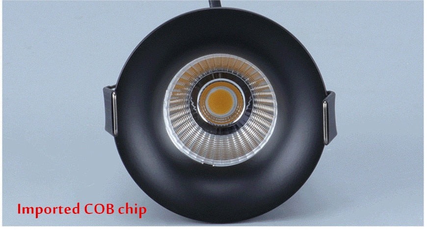 Hoge Kwaliteit Ronde Dimbare Recessed Led Downlights 7W 9W 12W Cob Led Plafond Lamp Spot Verlichting AC110-220V indoor Verlichtin