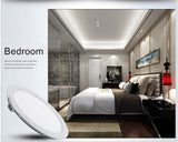 DBF Ultra Thin Led Panel light Round/Square 3W 4W 6W 9W 12W 15W 18W LED Ceiling Recessed Down Light AC85-265V LED downlight