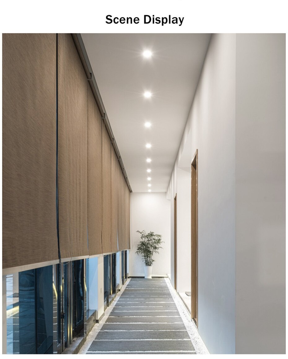 COB Led IP65 Downlight Indoor Recessed Ceiling Lamp 5W 7W 12W 15W High Brightness Led Spot Lamp For Bathroom Living Room Bedroom