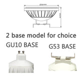 Super bright AR111 LED Spotlight Down-Lamp QR111 Downlight G53 GU10 Base AC 220V DC 12V High quality Warm white Cold white